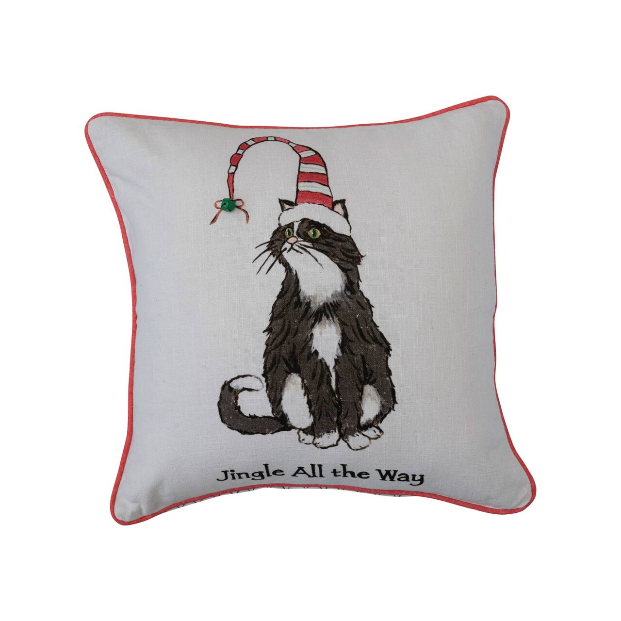 Hello Honey® Jingle All the Way Cat Pillow by Ashland®